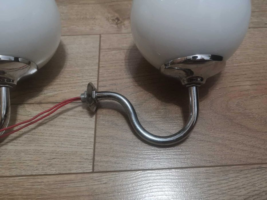 kinkiety kule lampy lustro łazienka