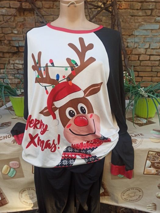Піжама жіноча новорічна олень