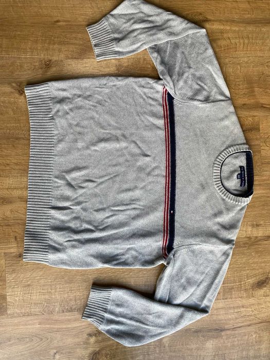 Tommy Hilfiger Szary Męski Sweterek r. XL