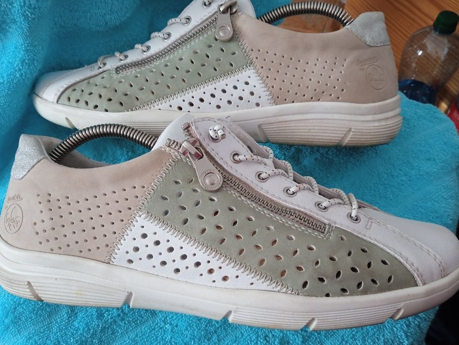 Rieker 42 sneakersy skóra naturalna