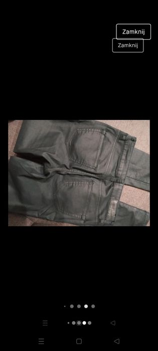 Czarne woskowane rurki Vero moda XS s 34/36 spodnie