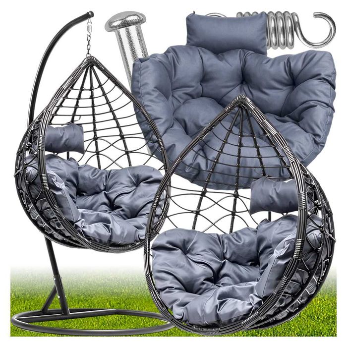 Kosz KOKON Fotel Wiszący Ogrodowy HUŚTAWKA Jakosc PREMIUM GRUBY XXL