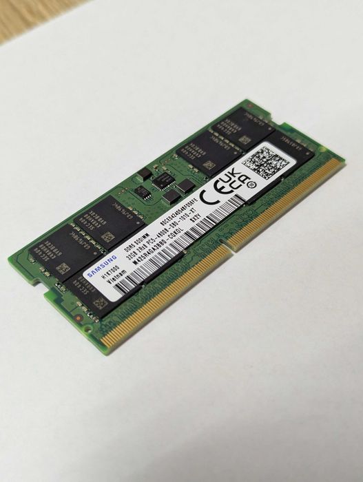 Samsung 32GB Sodimm DDR5 4800MHz/ Нова оперативна пам'ять для ноутбуків/ Гарантія