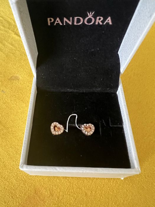 Серьги Pandora «Сияющее сердце»