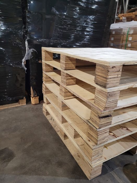 Palety towarowe drewno + sklejka top 100x100