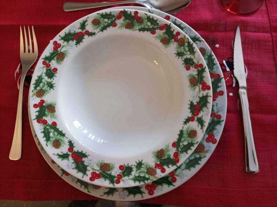 NATAL* Serviço Porcelana Jantar **NOVO** Venda Avulso (Vários Preços)