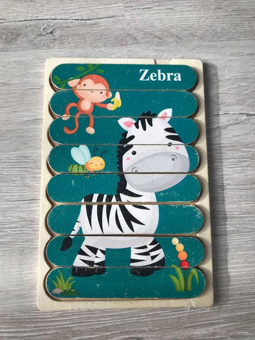 Drewniane puzzle układanka