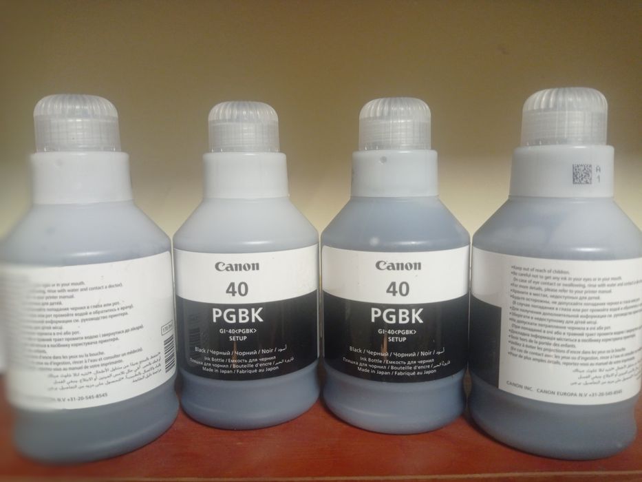Оригінальне чорнило 170 ml Canon PIXMA GI-40 PGBK G5040/GM2040/Black