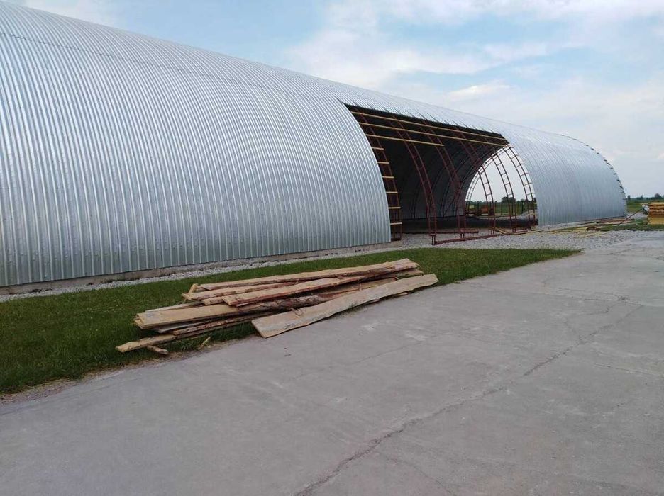 Ангары Склады Зернохранилища от 2000 грн. Каркасные Арочные