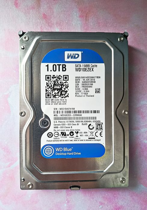 Жорсткий диск Western Digital Blue 1TB 7200rpm 64MB