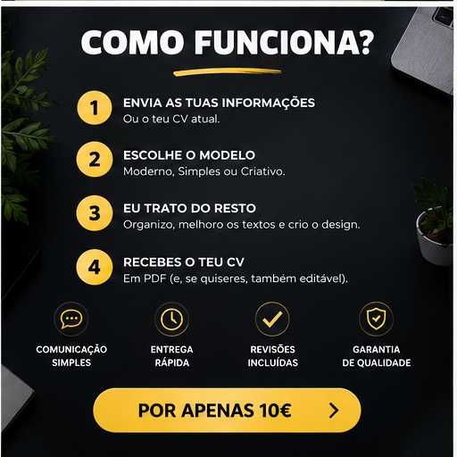 Criação de CV Profissional e Personalizado
