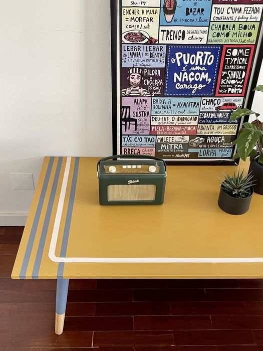 Mesa de centro / Mesa de sala (retro, renovado)