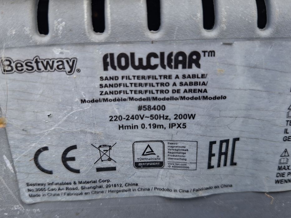 Pompa piaskowa bestway 58400
