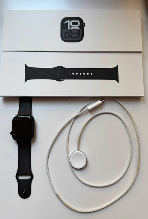 Apple Watch Series 10 42mm Jet Black GPS, opaska S/M
