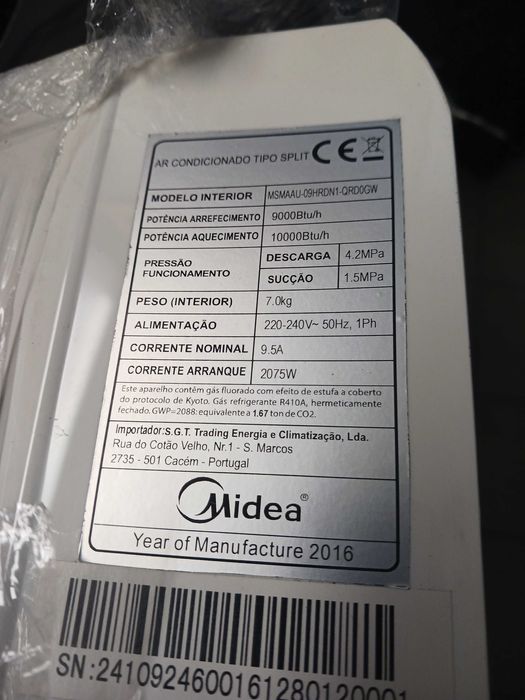 vendo 2 aparelhos interiores de AC Midea