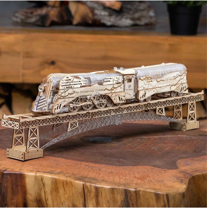 Механічний 3Д пазл конструктор «The Thunderstorm Express» DIY