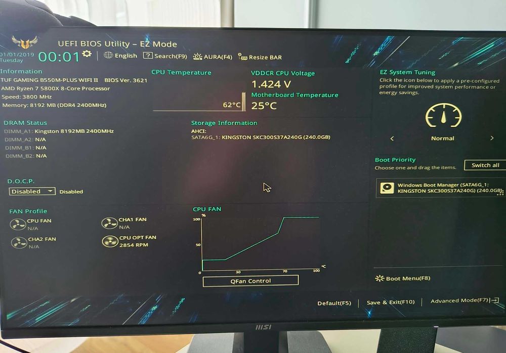 Płyta główna Asus Tuf Gaming B550M-PLUS Wifi II (socket AM4)