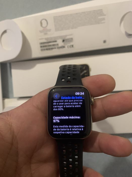 Apple watch 6 44mm em Aço e vidro safira