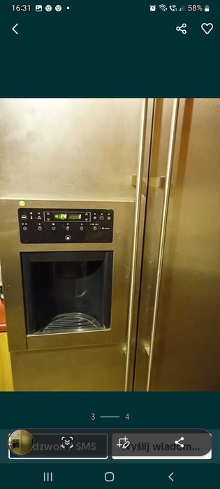 Lodówka Gangenau side by side. Zapewniam transport