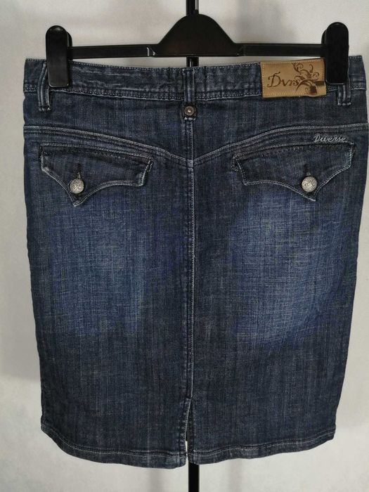 DIVERSE Jeans Spódnica Damska 30 Oryginalna Super Stan Bawełna Dżins