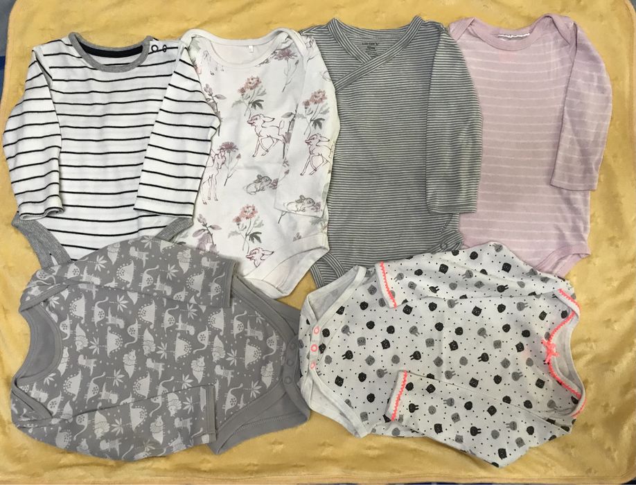 Бодіки на дівчинку 62, 68, 74, 80, 86, 92, 98 р.