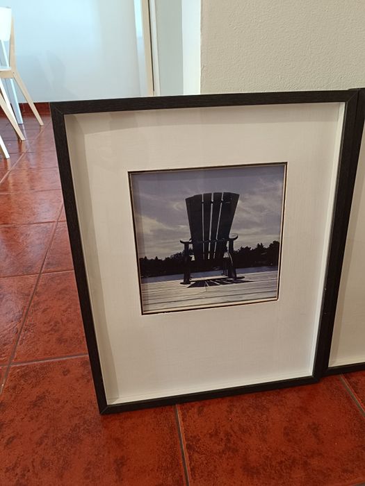 Quadros com e sem moldura
