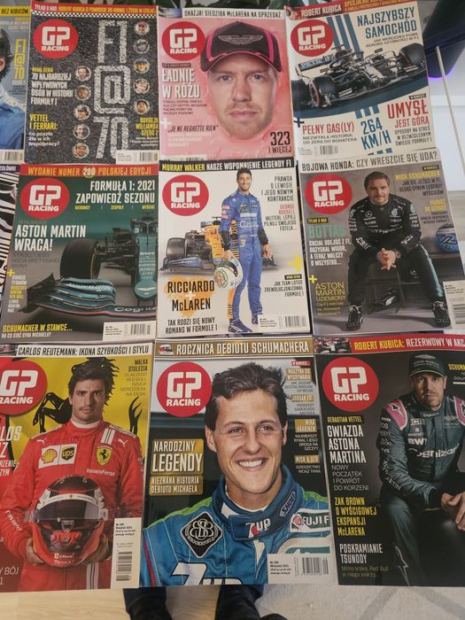 GP Racing 16 szt F1 archiwalnych wydań