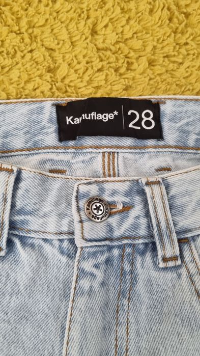 Szerokie spodnie męskie Kamuflage