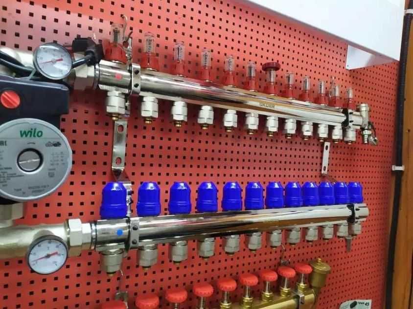 Колектор для теплої підлоги Гребінка в зборі Труба PEX-A АКЦІЇ!!!