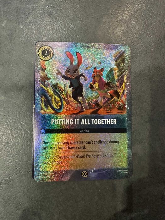 Disney Lorcana Zootopia 2 card/ Zwierzogrd 2 karteczka Gdask Nowy Port   OLX.pl