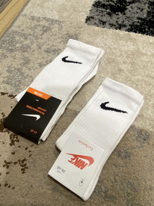 Спортивні носки Nike, Найк | Високі білі шкарпетки