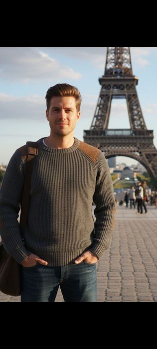 Оригинальный шерстяной свитер Мужской свитер Brooks Brothers р.L 52