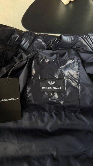 Куртка Emporio Armani синя чоловіча куртка емпоріо армані синя