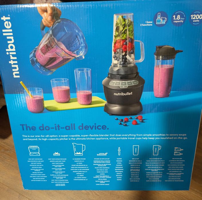 Nutribullet blender combo 1200w NOVO e com garantia