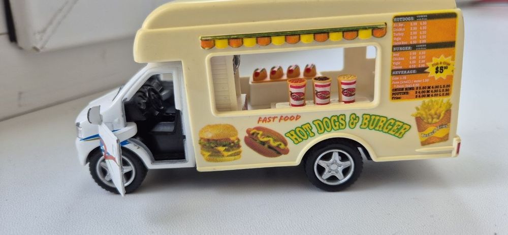 Металева машинка Kinsfun food truck KS5257W