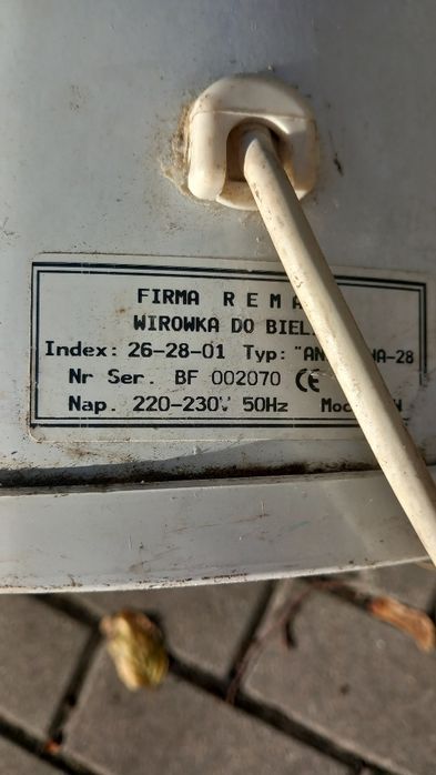 Wirówka na prąd Ania wysokość 58 średnica 36