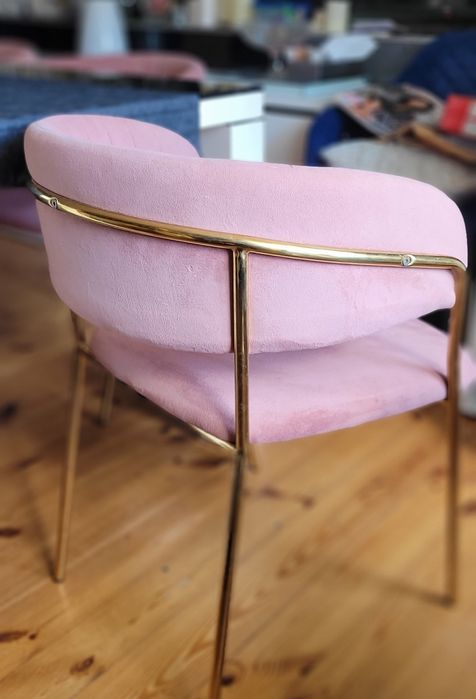 6 krzeseł welurowych glamour