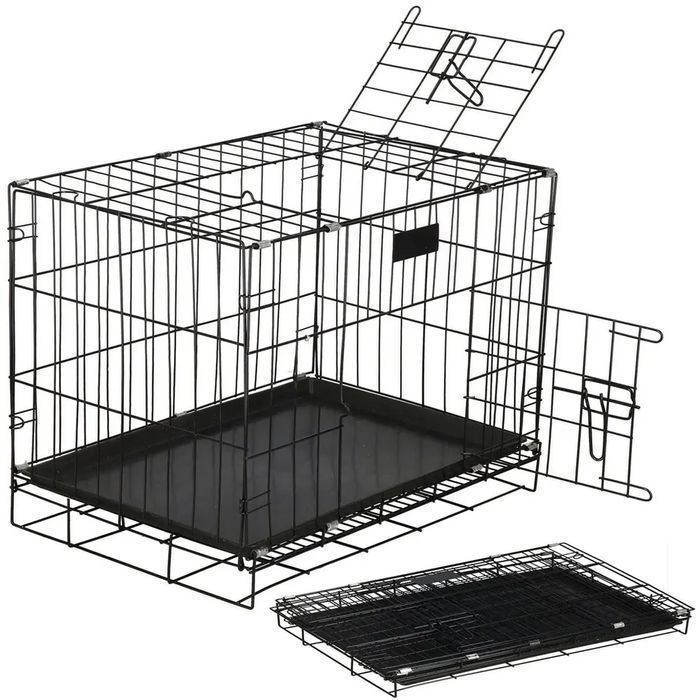 Klatka Kennelowa Metalowa Kojec Dla Psa Transporter Rozmiar M 77cm NOWY
