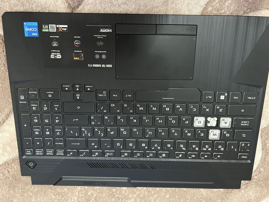 Топкейс Asus TUF Gaming A17 (FA706) та F17