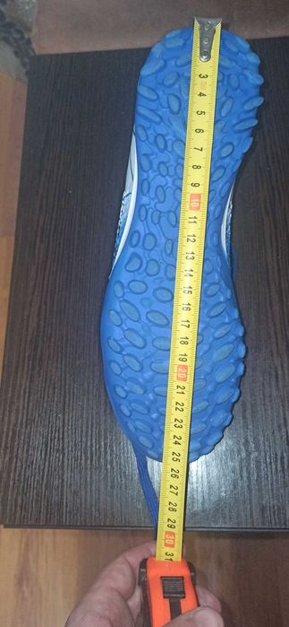 Сороконіжки футбольні з носком 40p білий-синій футбольные бутсы