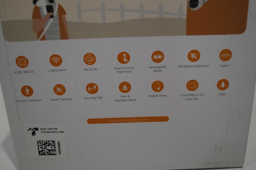 IMOU Kamera monitoring 360 z panelem solarnym 2k wifi alexa ip cell pt