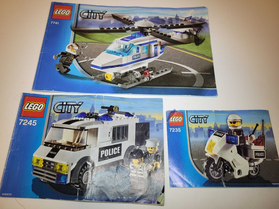 Pakiet Policja Lego City 7741, 7245, 7235, 5612-1