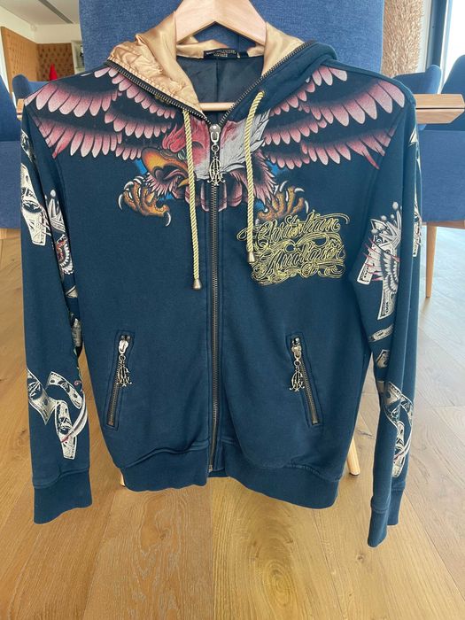 Casaco com capuz Christian Audigier tamanho-S