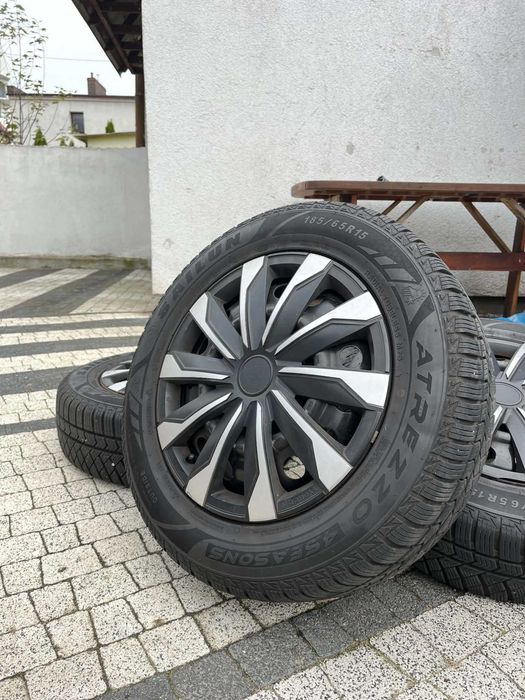 Opony atrezzo 185/55 R15 wielosezon z 2025 roku! Felgi stalowe w komplecie , Dużo bieżnika.