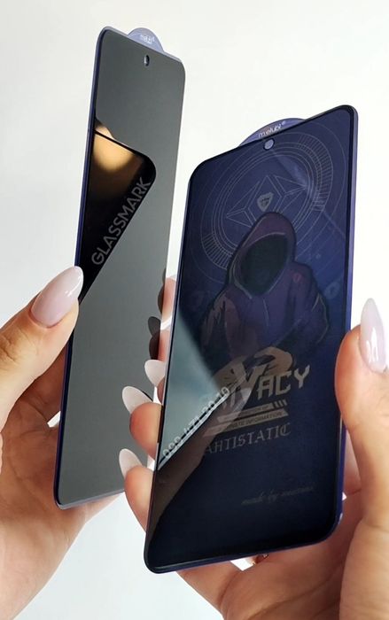 Приватное защитное стекло Samsung A15 S23FE A32 4G антишпигун самсунг