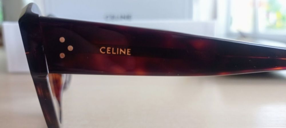 Brązowe okulary przeciwsłoneczne Celine Paris