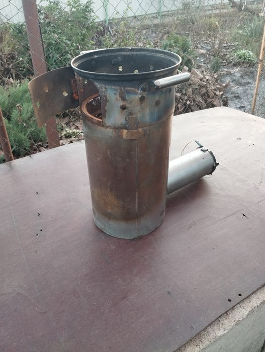 Турбо піч пальник печка на дровах