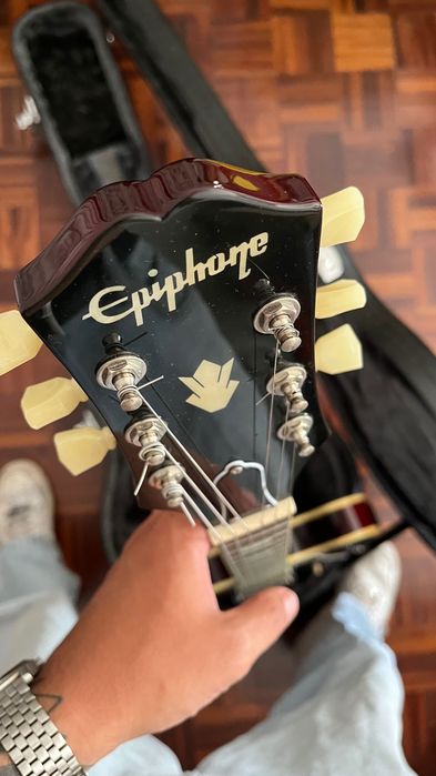 Guitarra elétrica epiphone ES-335 Figured Tea Burst