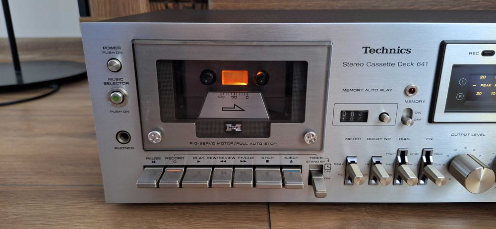 Odtwarzacz Magnetofonowy Technics 641 ! Srebrny ! IDEALNY STAN! Okazja