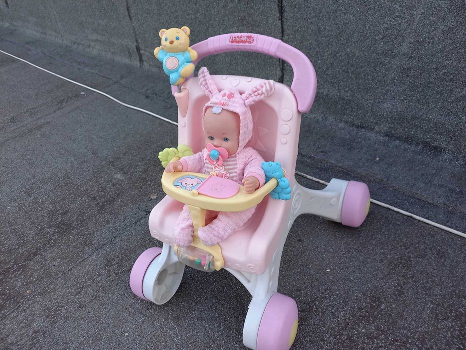 Carrinho com Boneco para Menina Brincar.